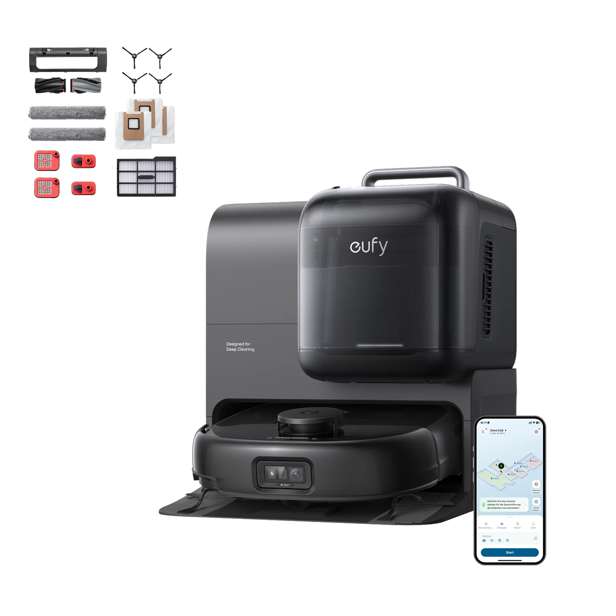 eufy Robotstofzuiger Omni E28 + eufy Accessories Package
