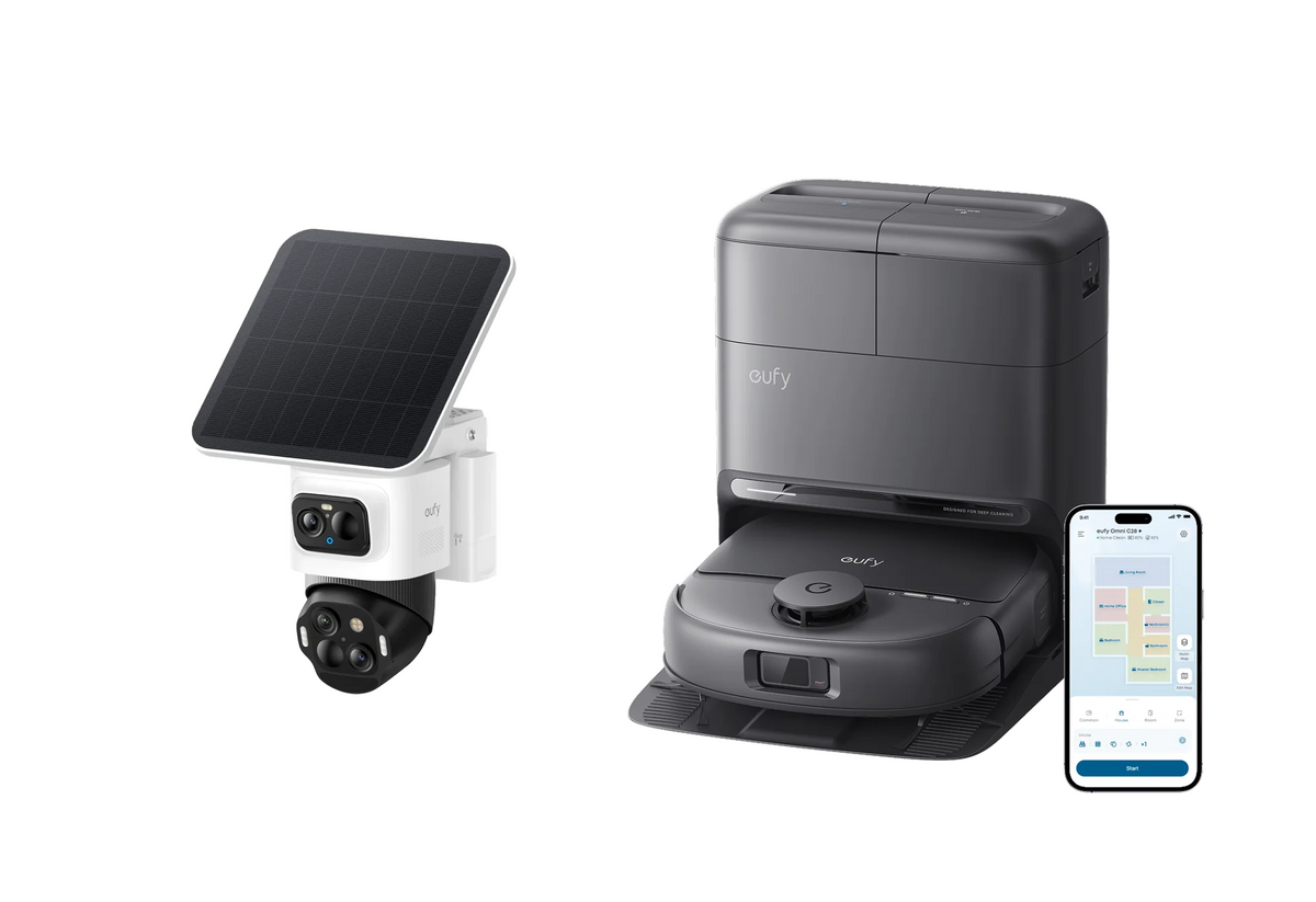 eufy Robotstofzuiger Omni C28 + eufyCam S4 4K PTZ Camera