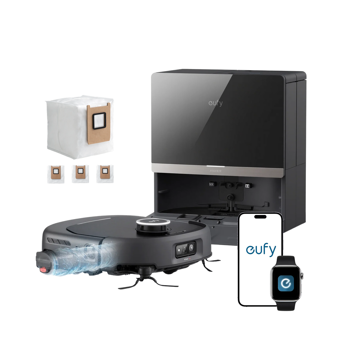Anker eufy Omni E35 Robot Vacuum and Mop + eufy Dust Bag