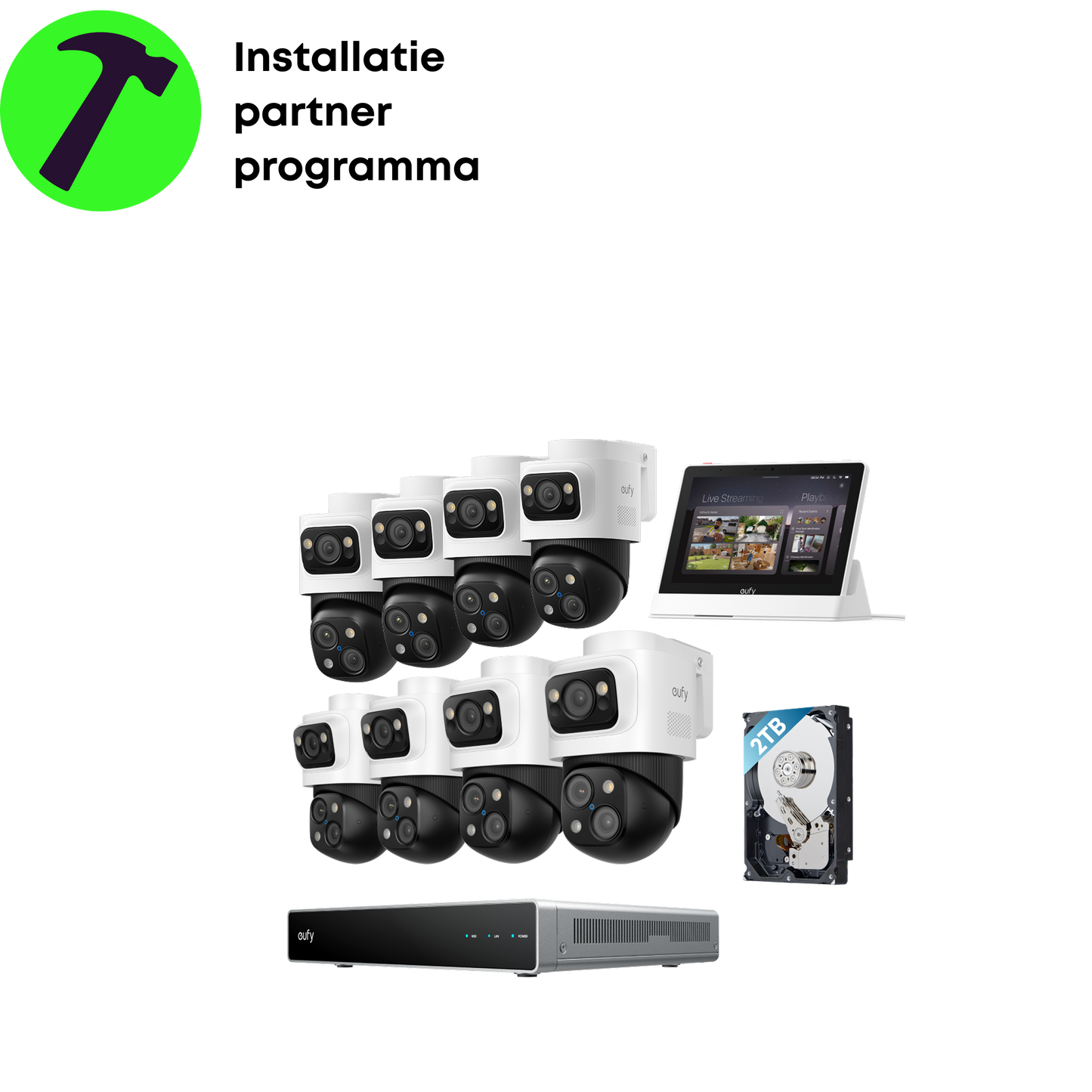 eufy PoE Bullet-PTZ Cam S4 8-Cam kit