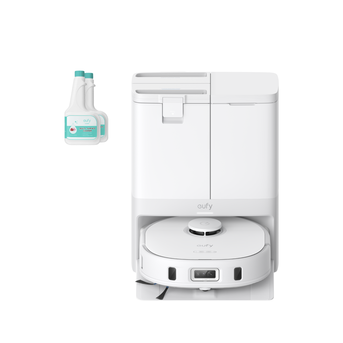 eufy X10 Pro Omni (wit) + 2 flessen eufy Vloerreinigingsmiddel