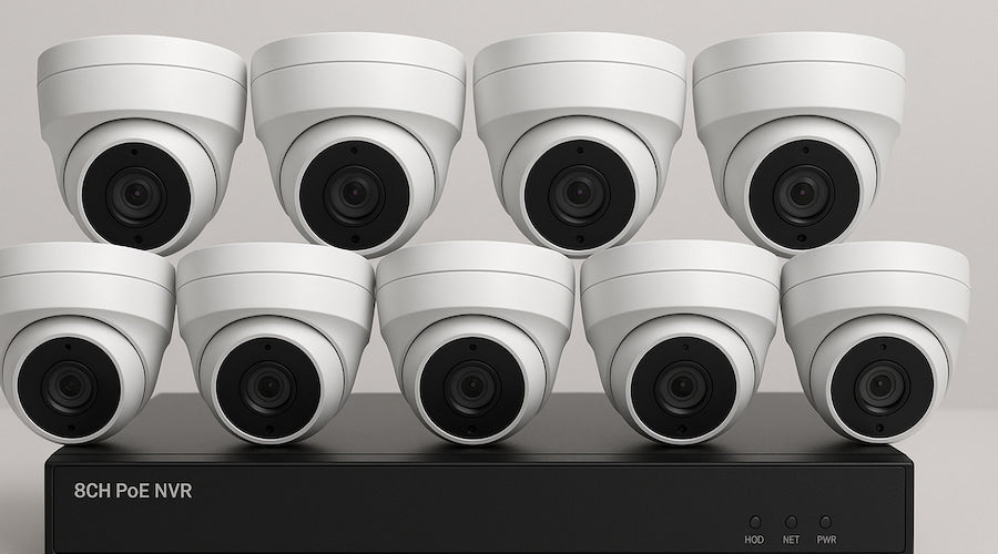 8&nbsp;kanaals beveiligingscamerasysteem