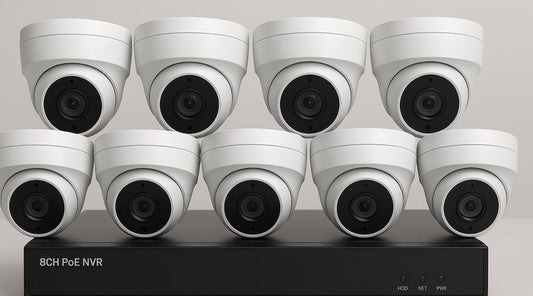 8&nbsp;kanaals beveiligingscamerasysteem