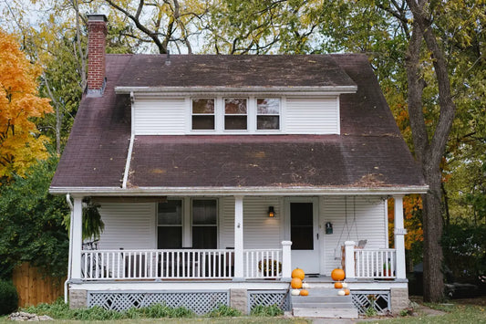 Een huis dat mogelijk wordt getarget door inbraak