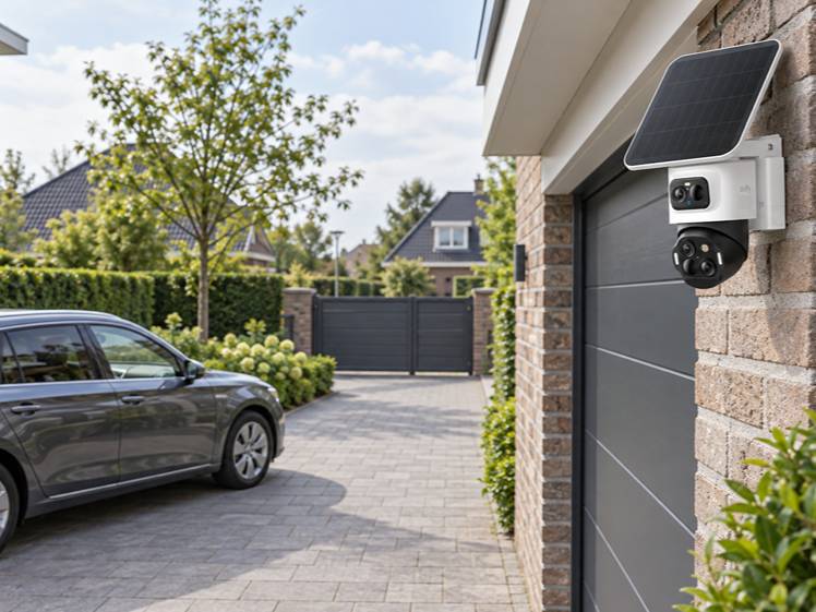 Opritbeveiliging met zonnecamera
