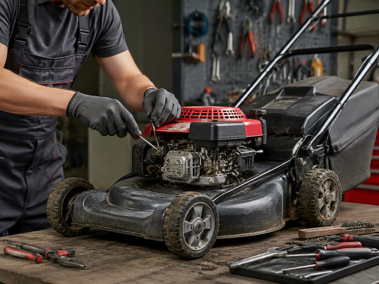 Reparatie grasmaaier