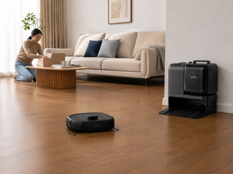 Robotstofzuiger In Gezellige Woonruimte