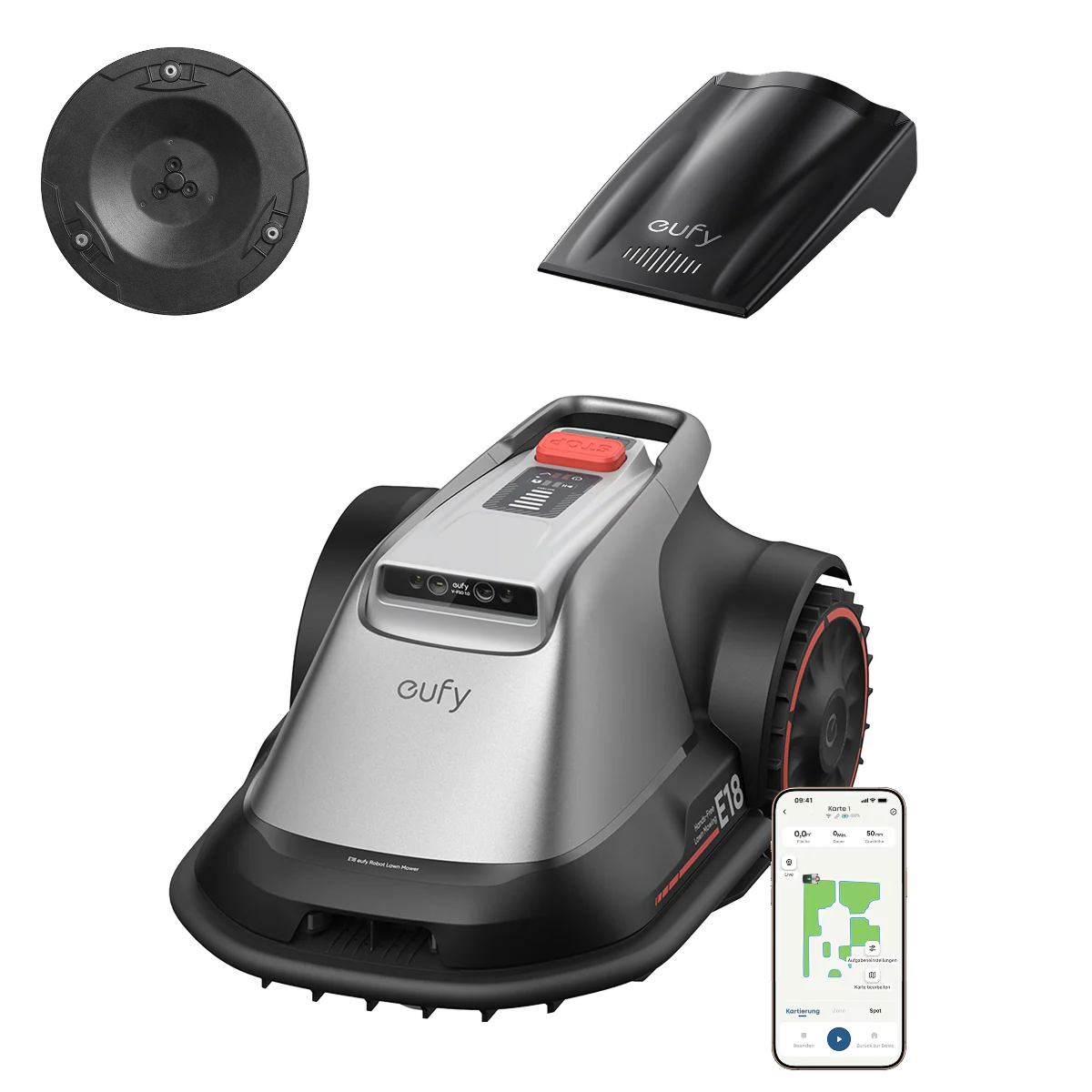 eufy Robotgrasmaaier E18 met eufy Complete Schijvenset