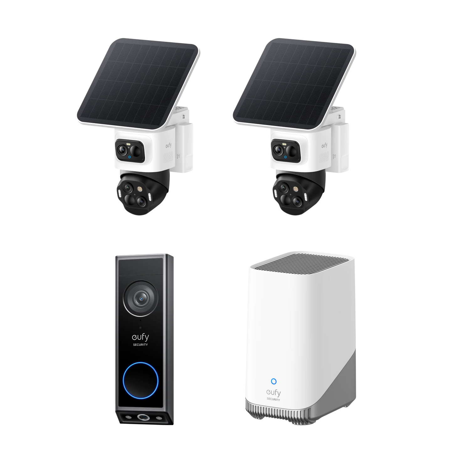 eufyCam S4 2-Cam Kit + HomeBase 3 + Video Doorbell E340