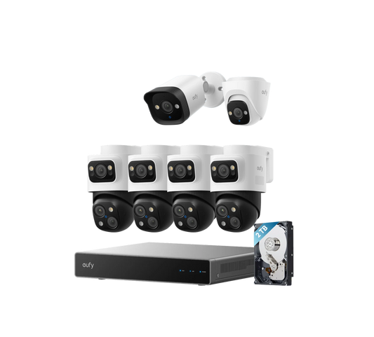 eufy PoE NVR 6-cam kit (S4 Max + 1*PoE Bullet E40 + 1*Turret Camera E41)