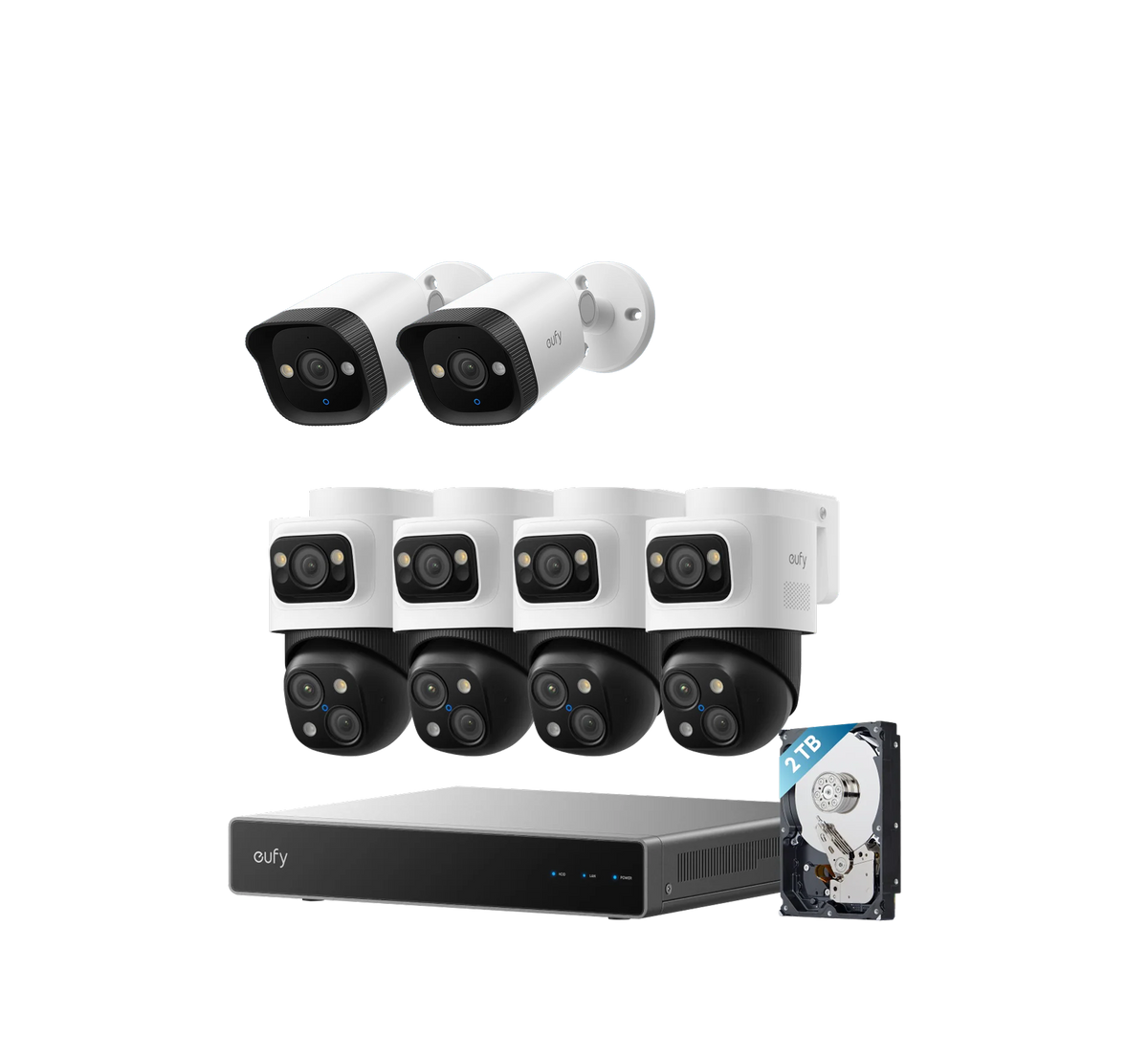 eufy PoE NVR 6-cam kit (S4 Max + 2*PoE Bullet E40)