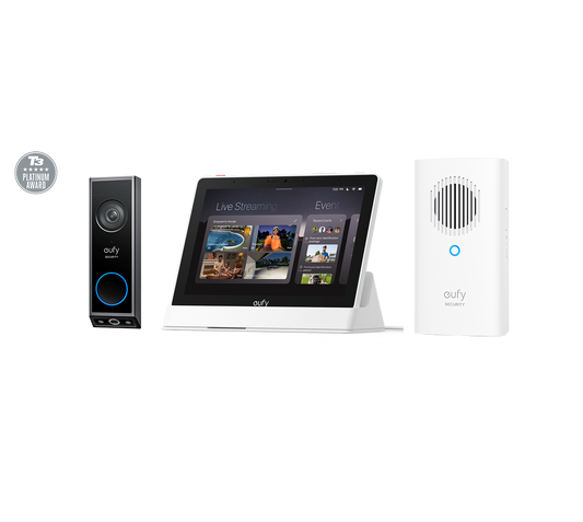 eufy Video Doorbell E340 Bundel met Add-On Chime & Smart Display E10