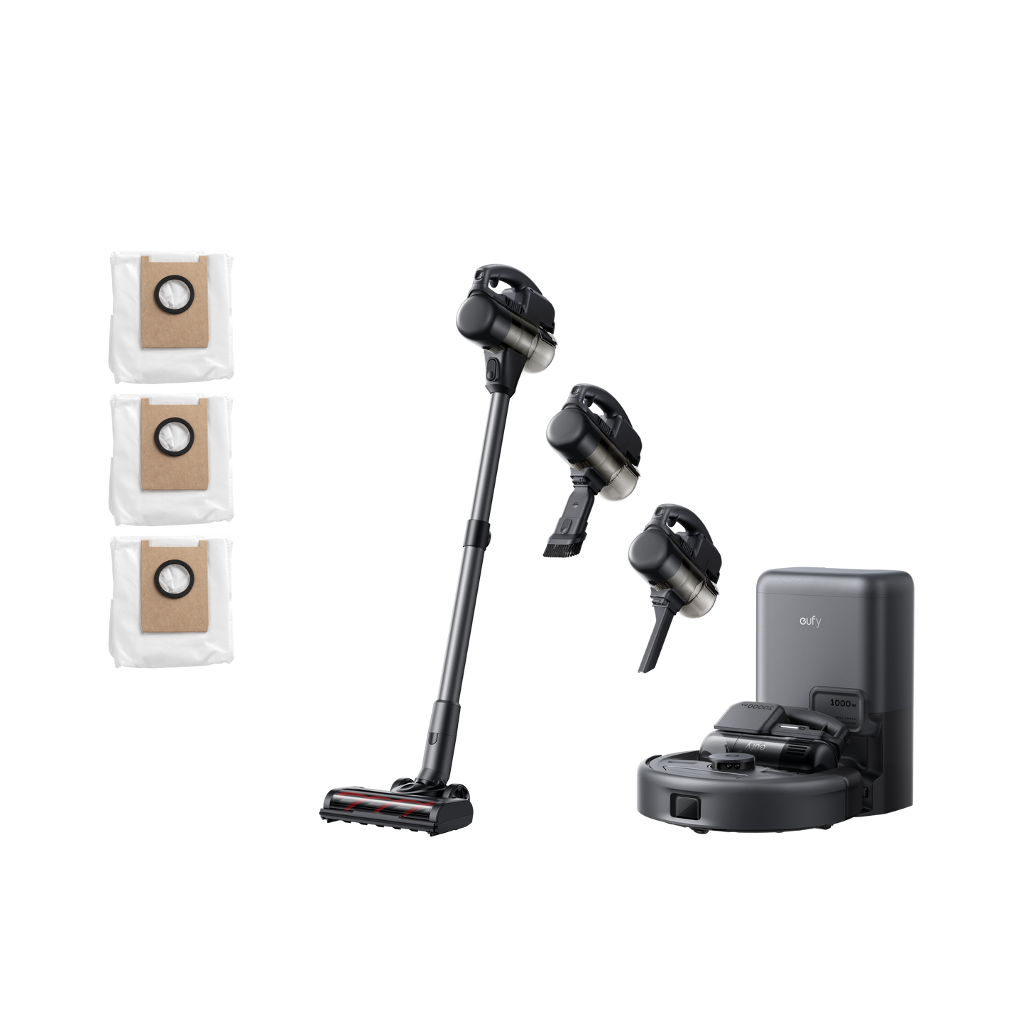 eufy Robotstofzuiger 3-in-1 E20 + Stofzakken × 3