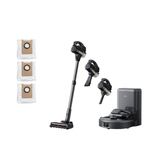 eufy Robotstofzuiger 3-in-1 E20 + Stofzakken × 3