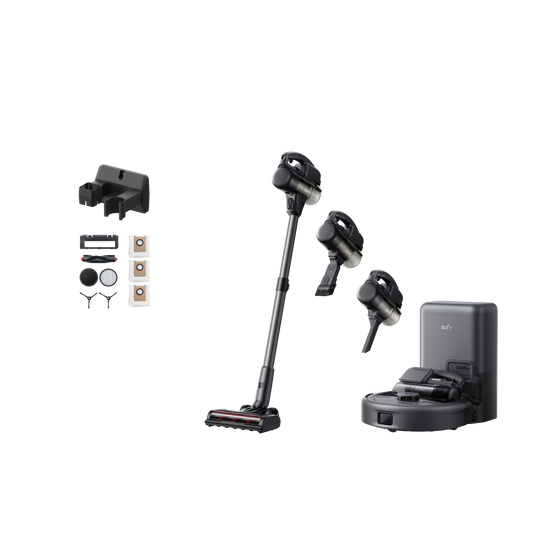 eufy Robotstofzuiger 3-in-1 E20 + Accessoireset + Wandbeugel