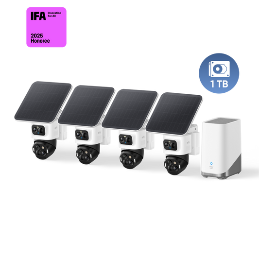 eufyCam S4 4-Cam Kit, 1TB Harde Schijf