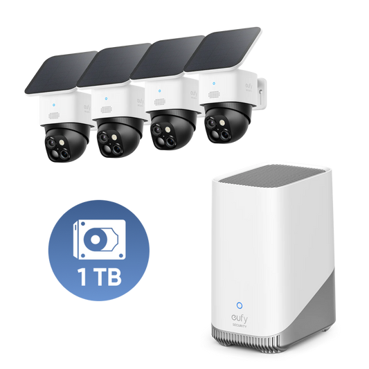 SoloCam S340 4-Set Bundle + HomeBase S380 + 1TB Harde Schijf