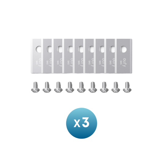 eufy Reservemesjes, 27 Mesjes + Schroeven, Voor Robotmaaiers C15/E15/E18