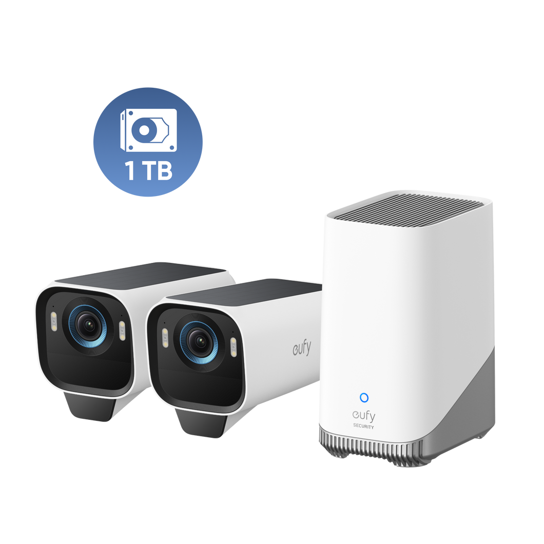 eufyCam S3 Pro 2-Cam Set + 1 TB Harde Schijf