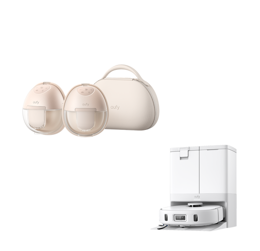 eufy X10 Pro Omni (wit) + Wearable Breast Pump S1 Pro
