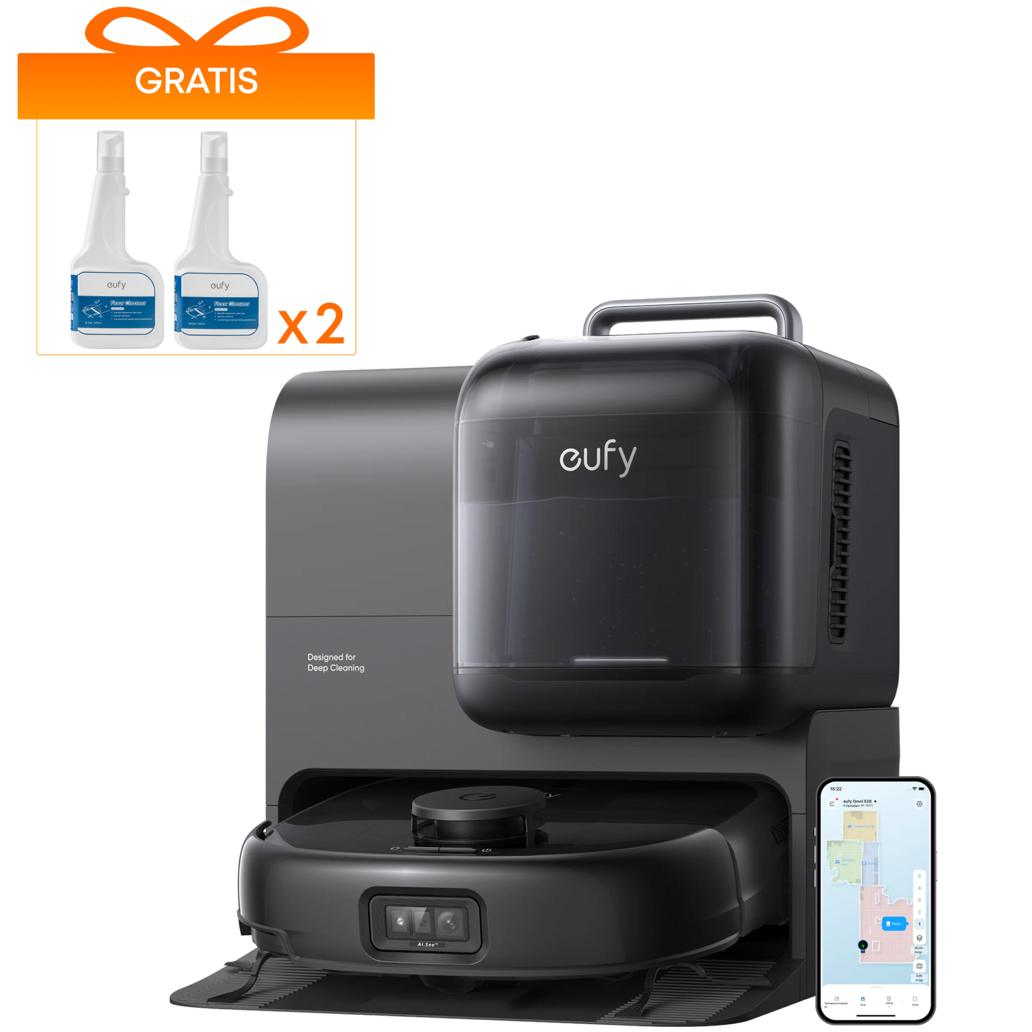 eufy Robotstofzuiger Omni E28+eufy Robovac Floor Cleaning Solution
